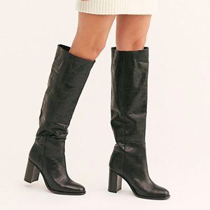 Free People Grayson Tall Boots Black Size 11